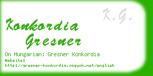 konkordia gresner business card